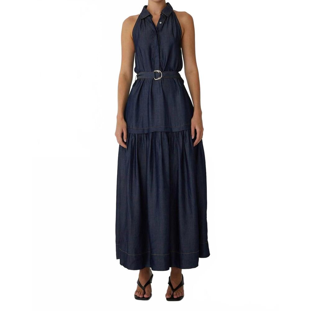 NEW JS71 sarah dress in dark indigo wash